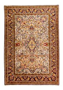 Ghom - 206x142cm Beige - Naturfaser - 142 x 1 x 206 cm