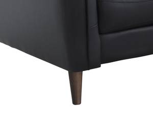 Sofa SALVI Schwarz - Echtleder - 107 x 77 x 216 cm