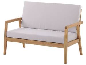 Lounge Set PALLANO 4-tlg Grau - Eiche Hell - Taupe