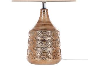 Tischlampen WARI Beige - Braun - Keramik - 29 x 47 x 29 cm