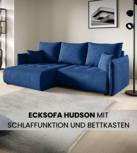 Ecksofa HUDSON Blau