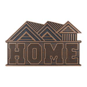 Paillasson caoutchouc Home en cuivre Noir - Matière plastique - 75 x 1 x 45 cm