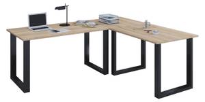 Schreibtisch Lona Schwarz - Eiche Sonoma Dekor