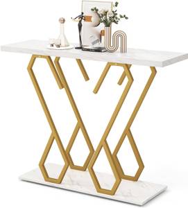 Table Console VH33434ITFR Doré - Métal - 30 x 80 x 100 cm