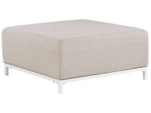 Pouf ottoman ROVIGO Beige - Blanc