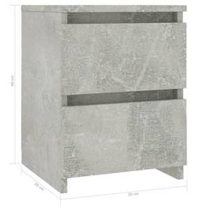 Table de chevet 299420-1 (lot de 2) Gris minéral - Nombre de pièces dans le lot : 2