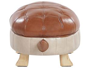 Pouf animal TURTLE Beige - Marron - Chêne clair