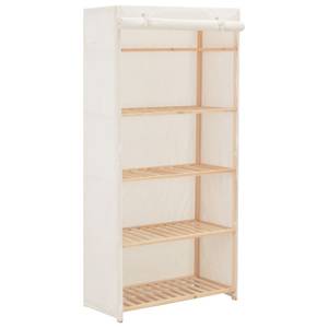 Armoire 297467 Blanc - Textile - Bois/Imitation - 40 x 170 x 79 cm