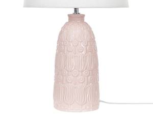 Lampe de table ZARIMA Rose foncé - Blanc - Céramique - 35 x 56 x 35 cm