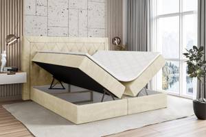 Boxspringbett NOEL Beige - Breite: 140 cm - H4