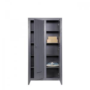 Armoire Til Pin massif - Gris foncé