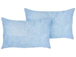 Kissen 2er Set MILLET Blau - 47 x 27 x 43 cm