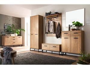 Garderobe Torrico 24 (6-tlg.) mit Kissen Braun - Holzwerkstoff - Holzart/Dekor - 418 x 196 x 44 cm