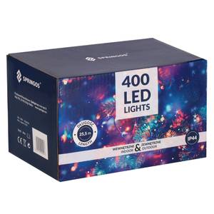 LED-Lichterkette 25.5 m Weiß - Kunststoff - 26 x 26 x 26 cm