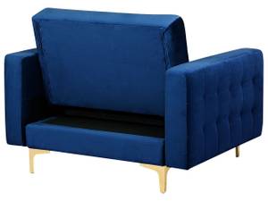 Fauteuil ABERDEEN Bleu - Doré - Bleu marine