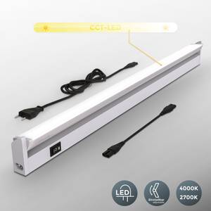 LED Unterbauleuchte BKL1211 Silber - Kunststoff - 7 x 3 x 55 cm