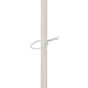 Weiße Pflanzstäbe 90 cm 50er Set Weiß - Bambus - Metall - 1 x 90 x 1 cm