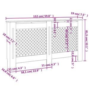 Heizkörperverkleidung 3013167-1 Anthrazit - 152 x 19 cm