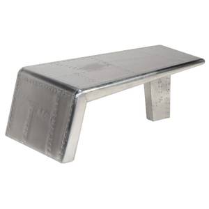 Couchtisch D559 Silber - Metall - 55 x 35 x 90 cm