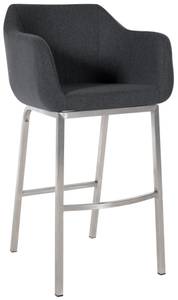 Tabouret de bar Monea Gris - Argenté