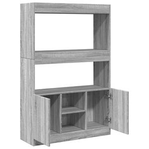 Highboard DE4530 Grau - Holzwerkstoff - 33 x 140 x 92 cm