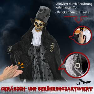 Halloween Gespenst Brä 844-522V00BK Schwarz - Textil - 18 x 183 x 110 cm