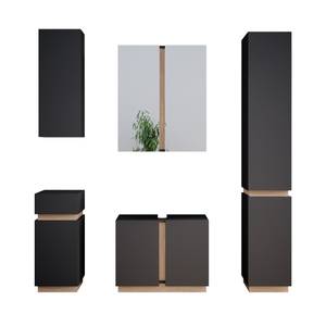 Badmöbel Set Gloria 40896 Braun - Grau - Holzwerkstoff - 70 x 55 x 34 cm