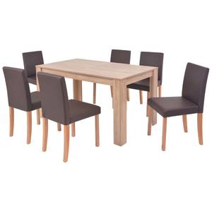 Esszimmer-Set(7-teliig) 294857 Braun