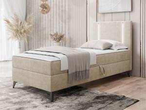 Boxspringbett Ono 1 Rechts Beige - 95 x 207 cm