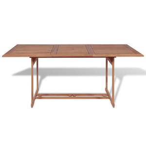 Table à manger Marron - Bois/Imitation - En partie en bois massif - 180 x 75 x 180 cm