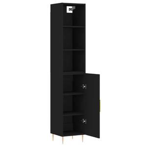 Highboard DE4089 Schwarz - Holzwerkstoff - 34 x 180 x 35 cm