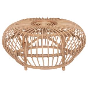 Couchtisch NETA Beige - Rattan - 74 x 40 x 74 cm