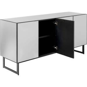 Buffet Soran Noir - Verre - 160 x 80 x 45 cm