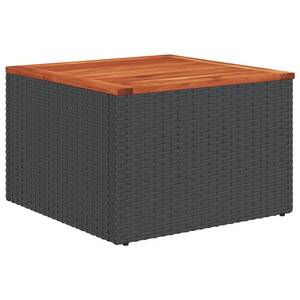 Gartensitzgruppe K4664(7-tlg) Schwarz - Massivholz - 69 x 62 x 62 cm