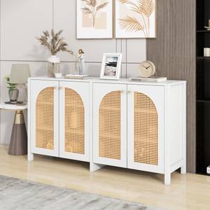 Sideboard Rattan Ⅲ Weiß