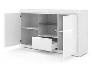 Kommode BELLO BIANCO 150x40x89 Weiß - Holzwerkstoff - Kunststoff - 150 x 89 x 40 cm