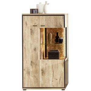 Wohnwand Robin 21 (3-teilig) mit LED Braun - Holzwerkstoff - 290 x 201 x 49 cm