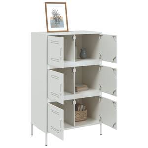 Highboard DE9140 Weiß - Metall - 39 x 113 x 68 cm