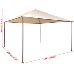 Pavillon 3004444 Beige - 400 x 300 x 400 cm