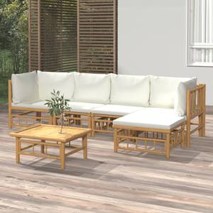 Garten-Lounge-Set 3028492-13 (6-teilig) Braun - Cremeweiß - Weiß