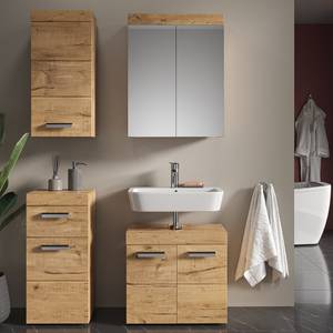 Hängeschrank Luna Eiche Braun - Holzwerkstoff - 37 x 77 x 24 cm