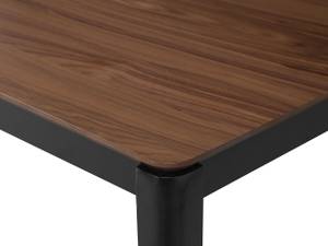 Table de salle à manger CEDAR Noir - Marron - Bois manufacturé - 80 x 75 x 135 cm