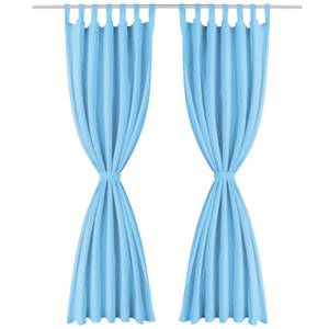 Rideau(lot de 2) 294207 Turquoise - Hauteur : 225 cm