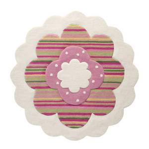 Tappeto Flower Shape Intrecciato a mano Multicolore