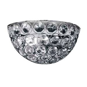 Wandlamp Estrella Metaal - Wit - Glas - 21 x 11 cm