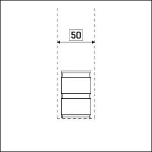 Innenschubkästen Express (mit 2 Schubladen) - 50 cm - 50 cm