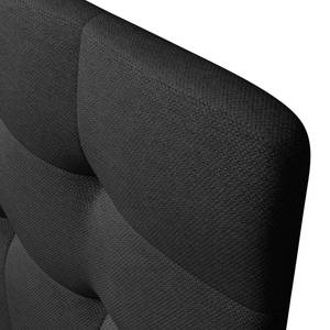 Boxspringbett Pure Grau - Holzwerkstoff - Massivholz - Textil - 200 x 120 x 211 cm
