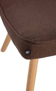 Sessel mit Hocker Garding Braun