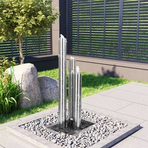 Gartenbrunnen 3002423 Silber - Metall - 34 x 88 x 7 cm