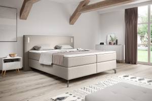 Boxspringbett LANCO Beige - Breite: 160 cm